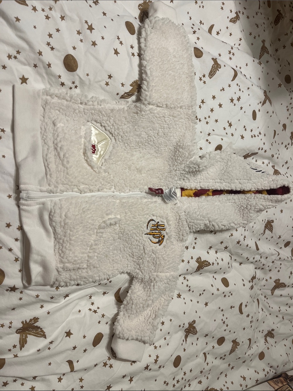 Harry Potter Hedwig Hooded Baby Jacket, 3-6 month
